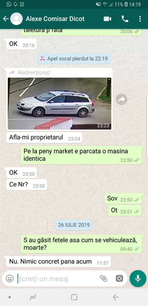 IGPR i-a dat calificativ “foarte bine” comisarului care a apelat la interlopi ca s-o găsească pe Alexandra Măceșanu, iar aceștia l-au păcălit!