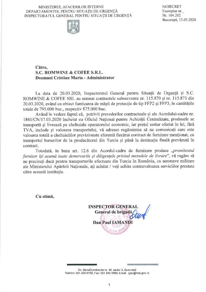Banii firmei-paravan a bucătăresei din Giurgiu, care a vândut măști la suprapreț, au venit din Abu Dhabi, sub steagul “cooperării” anunțate de Orban și de prințul Emiratelor!