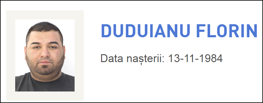 Doi membri ai Clanului Duduianu au fost dați în urmărire generală pentru tâlhărie și șantaj