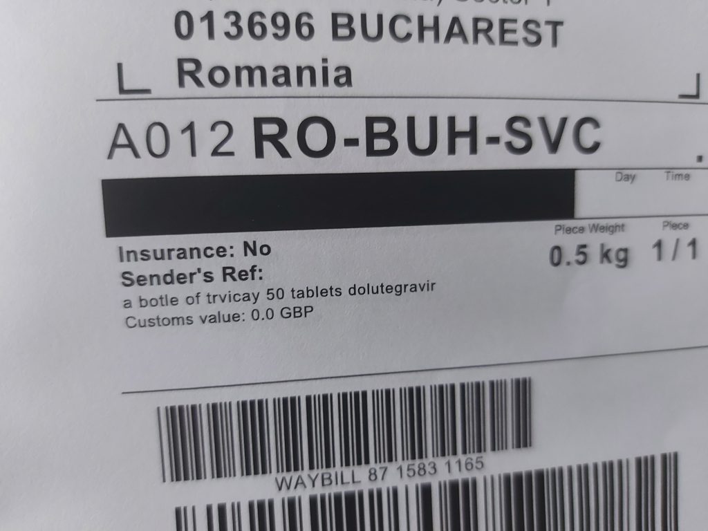 Un pacient ne-a trimis dovada că a comandat din Anglia un medicament care face diferența între viaţă și moarte, pentru că la Balș nu se mai găsește!