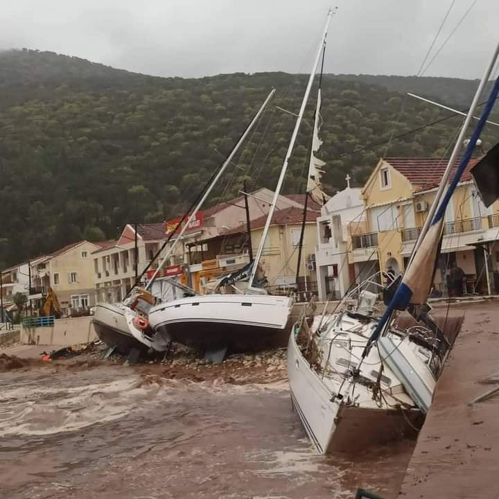VIDEO | Imagini de coșmar din Grecia, după ce Insulele Ionice au fost măturate de un ciclon