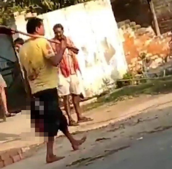 Imagini cutremurătoare. Un bărbat și-a decapitat soția și s-a dus la poliție cu capul femeii în mână