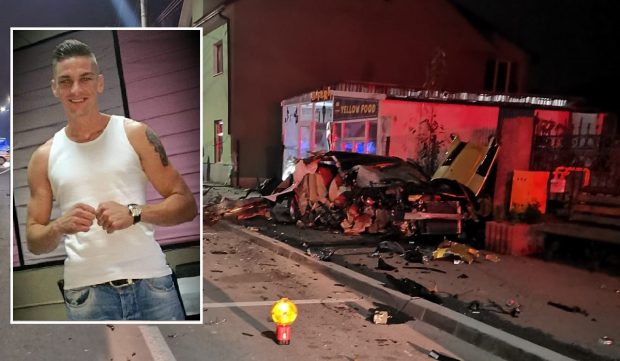 Bilă a murit sub ochii soției, în BMW-ul cu volan pe dreapta, care s-a rupt în două, la Năsăud. Tânărul avea permisul anulat / VIDEO