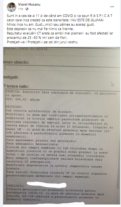 Președintele SANITAS, infectat cu Covid-19: “Mă sperie dezorganizarea sistemului sanitar. Am așteptat o evaluare pentru copil timp de 48 de ore”