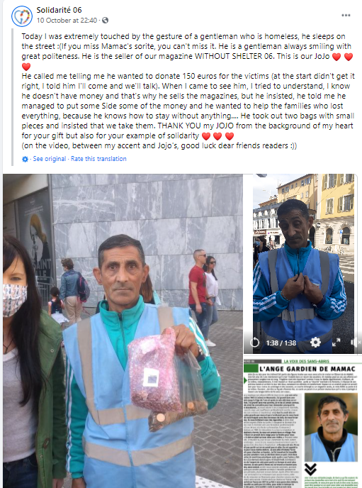 VIDEO | Un român din Franța și-a donat toți banii pentru victimele inundațiilor. Gestul a fost răsplătit de comunitatea din Nisa