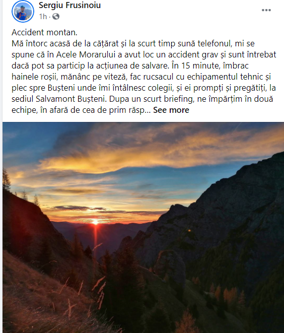 Mărturiile cutremurătoare ale unui salvamontist din Prahova care a participat la cea mai grea acţiune de salvare din ultimii zece ani