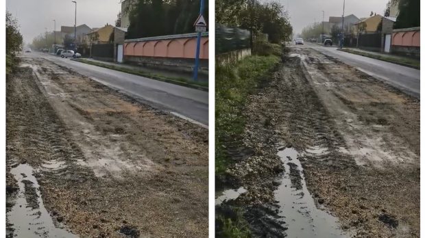Stradă din Brașov asfaltată în campania electorală, decopertată în miez de noapte. Primăria: “A fost asfaltată din greșeală”