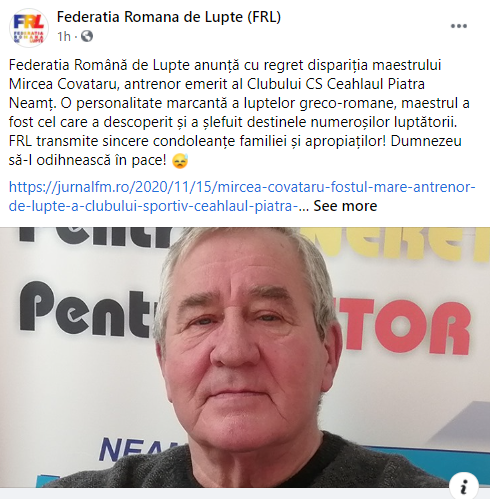 Un fost antrenor de lupte, pe lista victimelor care au murit în incendiul de la Spitalul Judeţean Piatra Neamţ