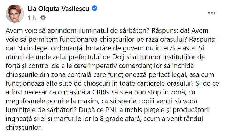 VIDEO | Târgul de Crăciun din Craiova, închis de DSP la o oră după deschidere. Reacția primarului