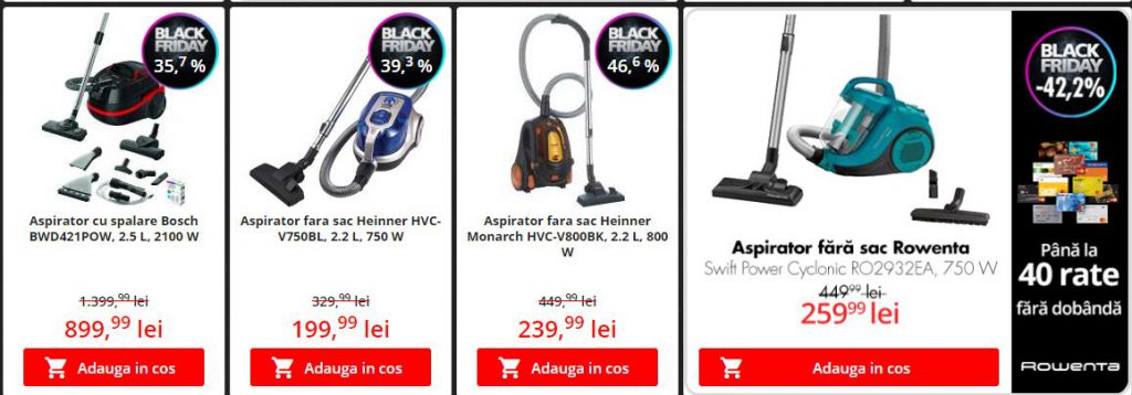 Catalon Flanco Black Friday 2020 online discounts on vacuum cleaners