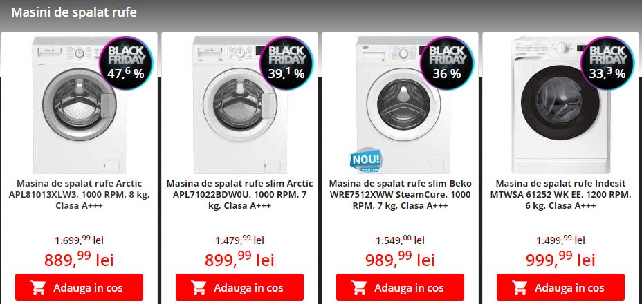 Catalon online discounts Flanco Black Friday 2020 on washing machines