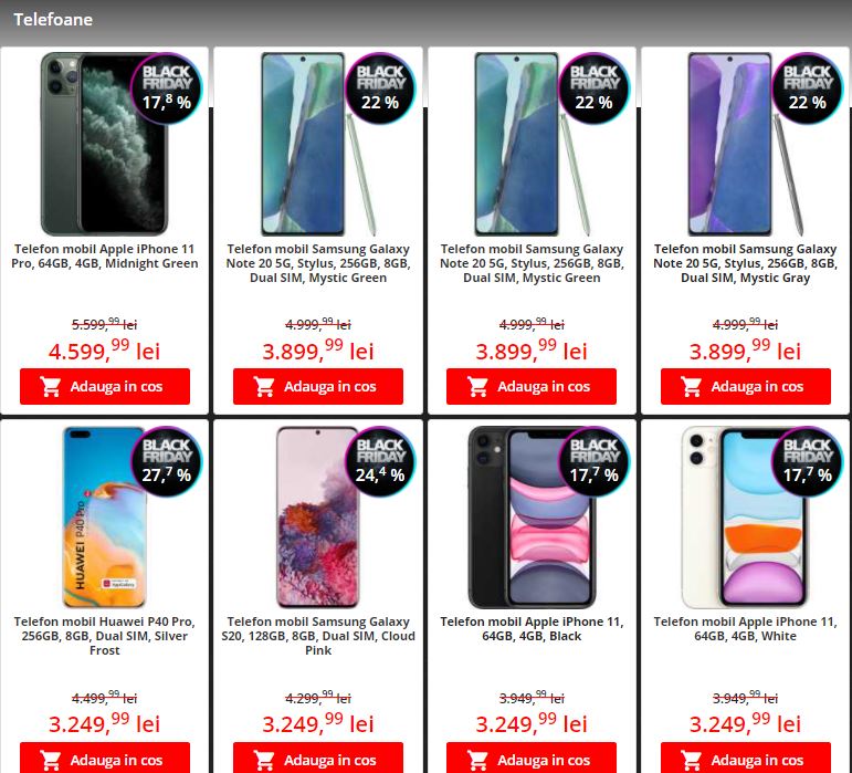 Catalon online reducers Flanco Black Friday 2020 the smartphone iPhone, Samsung Galaxy, Huawei