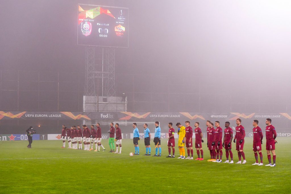 CFR Cluj - AS Roma 0-2 în Europa League. Echipa lui Dan Petrescu, două șuturi pe poartă tot meciul