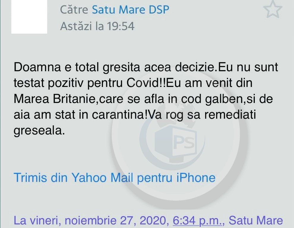 Sătmărean declarat pozitiv de DSP la COVID, fără să fi fost testat. Cum explică șefa Direcției încurcătura