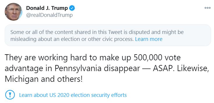 Biden: ”Numărați toate voturile” vs. Trump: ”Opriți numărarea”. Mesajele celor doi candidați la Casa Albă, în a doua zi după alegeri