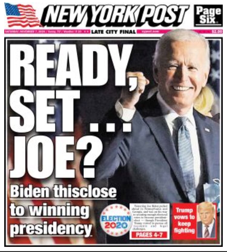 Alegeri SUA | CNN, AP și New York Times estimează că Joe Biden a câștigat Pennsylvania și este noul președinte al SUA