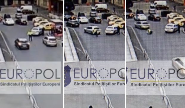 Șoferul care a lovit intenţionat un poliţist, sub control judiciar pentru 60 de zile