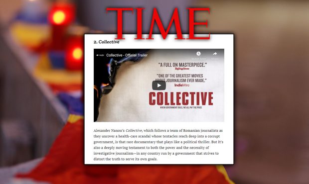 Revista Time pune „Colectiv” pe locul 2 în Top 10 filme ale lui 2020! „Un testament profund emoționant al puterii și necesității jurnalismului de investigație”