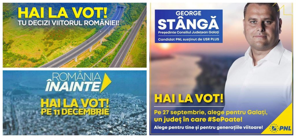 Iohannis, îndemn la vot în seara de dinaintea alegerilor. Mesajul e scris cu fontul și culorile PNL