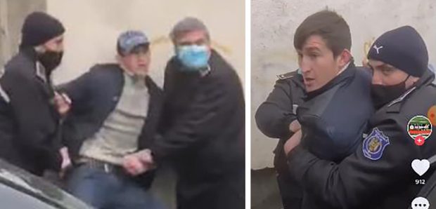 Polițiști locali din Bârlad, loviți în centrul orașului, după ce i-au atras atenția unui tânăr că nu poartă mască