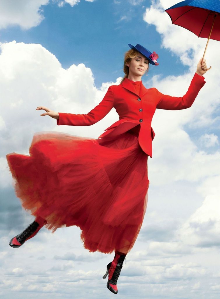 Emily Blunt în ”Mary Poppins revine”