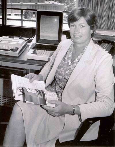 Lynn Conway, în biroul său de la PARC - Xerox Corporation. Foto: Facebook