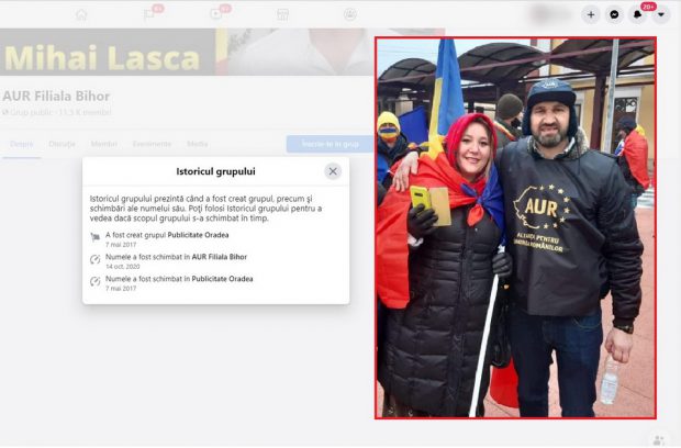 O posibilă explicație pentru cum a ajuns AUR un fenomen social media în Bihor: Și-a schimbat numele grupului de Facebook, devenind „filială” de partid