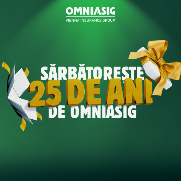 (Publicitate) Sărbătorește 25 de ani de OMNIASIG și câștigă premiile aniversare!