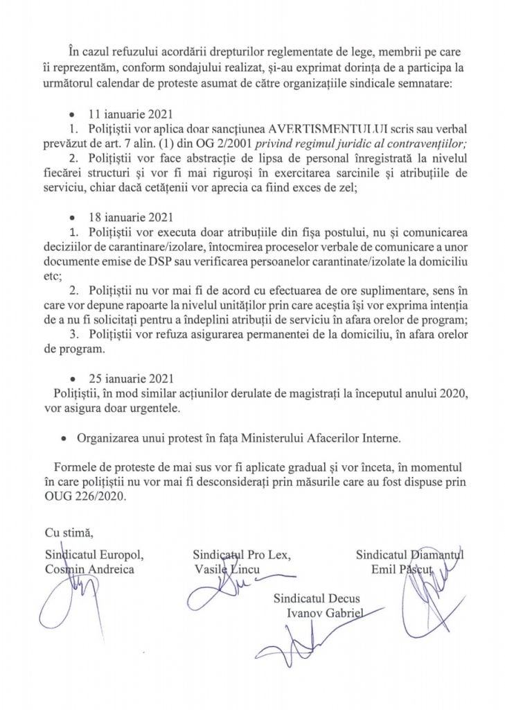 Polițiștii din mai multe sindicate nu mai dau amenzi, ci doar avertismente, în semn de protest față de înghețarea salariilor