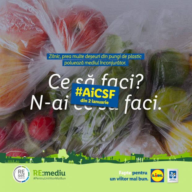 LIDL taxează pungile de plastic din 2 ianuarie. Cât costă o pungă