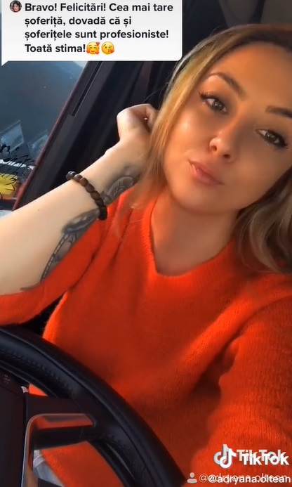 Șoferiță româncă de TIR cu 321.000 de urmăritori pe TikTok: "Nu contează înălțimea, poți să-ți reglezi scaunul și volanul" | VIDEO