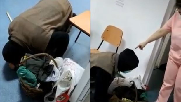 Sancțiuni la spitalul din Corabia, unde un bătrân bolnav a fost ținut în genunchi trei ore fără să fie tratat