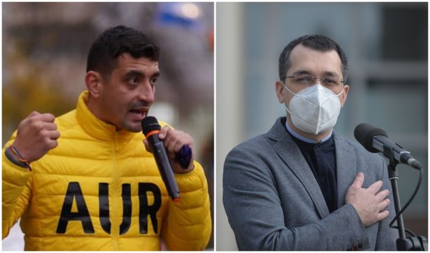 George Simion, la discuții cu Vlad Voiculescu, la o zi după ce i-a cerut demisia de la Ministerul Sănătății