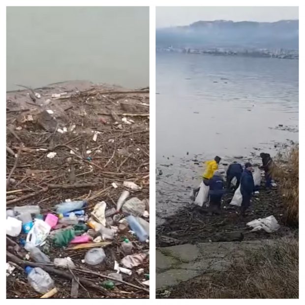 VIDEO | Munți de gunoaie pe râul Cerna, în urma ploilor din ultimele zile. Măsurile luate de cei de la Apele Române