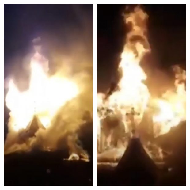 VIDEO | Intervenție dificilă în Suceava. O biserică a fost mistuită de flăcări