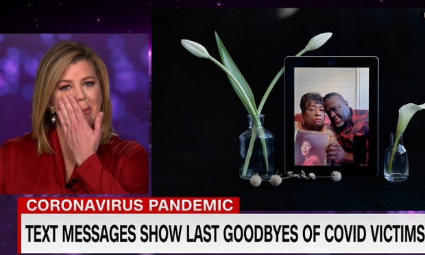 VIDEO | O jurnalistă CNN a izbucnit în plâns în direct, în timp ce citea mesajele de adio ale unor persoane ucise de COVID-19