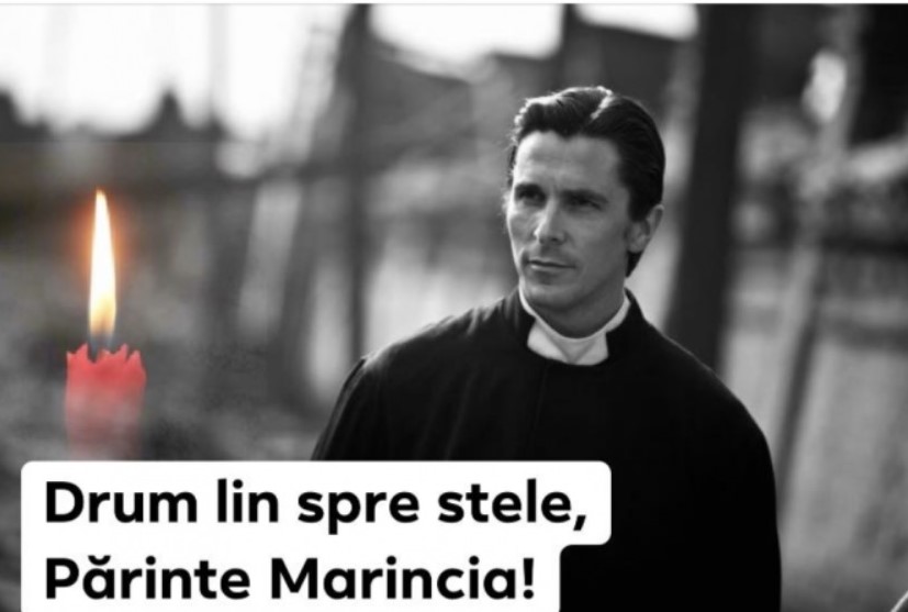 Postarea cu actorul Christian Bale prezentat ca „părintele Marincia” care a murit după ce s-a vaccinat anti-COVID