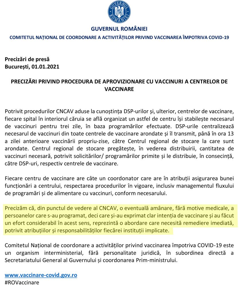 Example of poor organization: dozens of doctors went to hospitals to get vaccinated, but it was closed, because hospitals require authorization!  DSP says it is not necessary