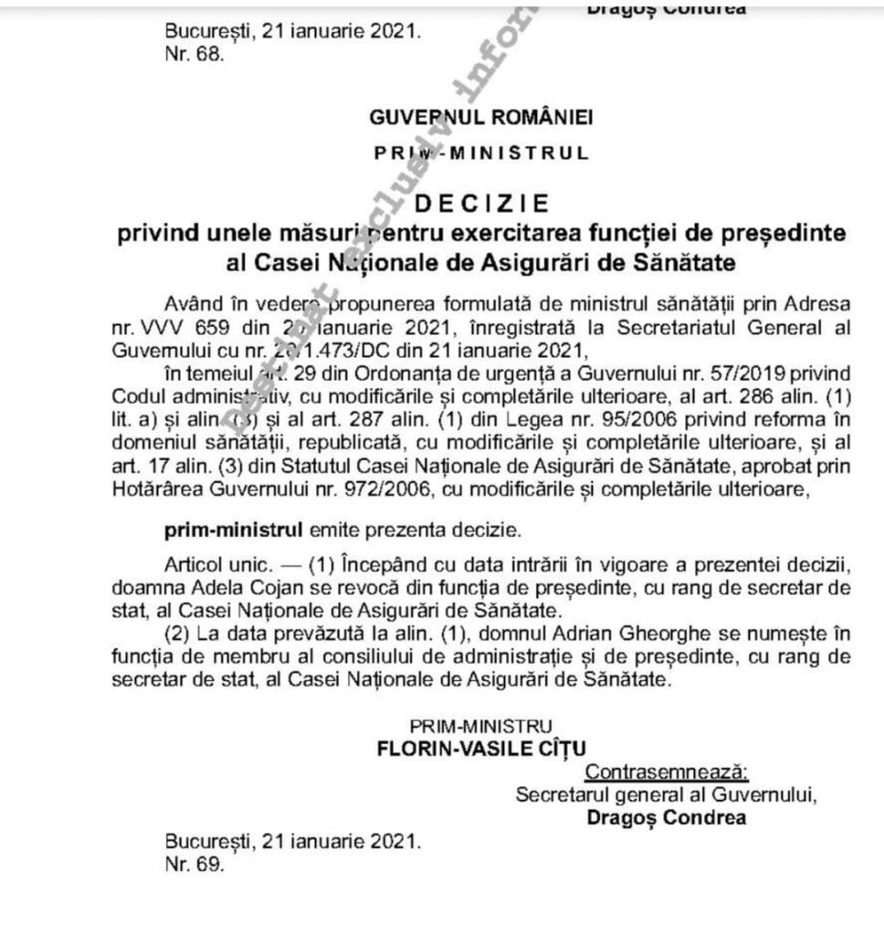 Adrian Gheorghe, noul președinte al CNAS. Decizia, publicată în Monitorul Oficial