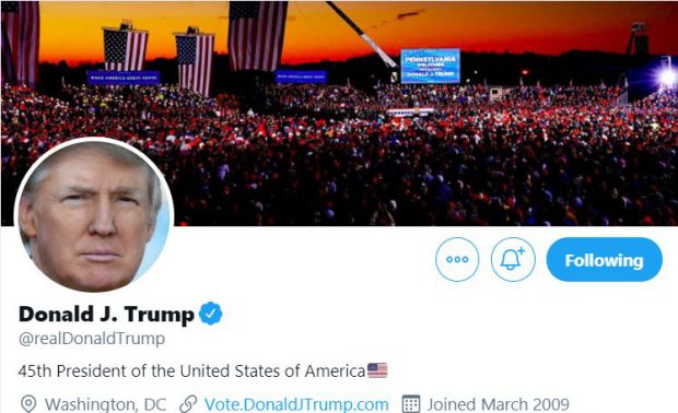 Twitter a blocat temporar contul lui Trump și avertizează că îl va șterge definitiv. Sancțiuni de la Facebook și Youtube