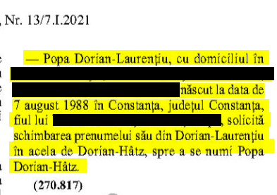 Dorian Popa își schimbă prenumele din buletin. Cum se va numi cântărețul