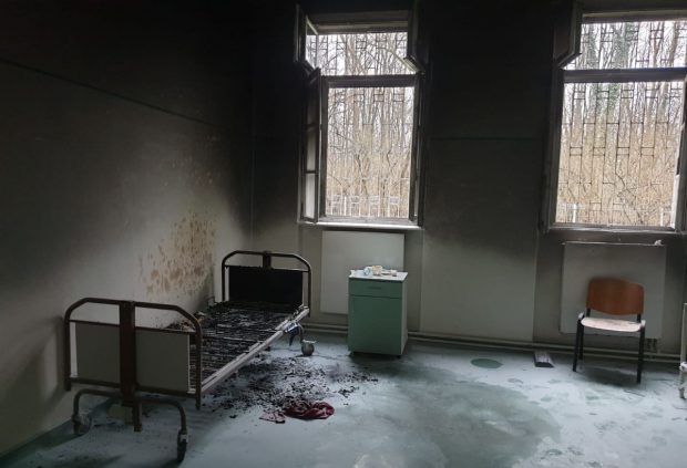 Incendiu la un spital de psihiatrie din Timiș, într-un pavilion în care sunt internaţi pacienţi COVID