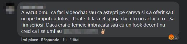 „Toate primiți avansuri, nu înseamnă că vă violează”. Tânăra hărțuită de curierul Glovo a fost bombardată cu mesaje care o învinovățesc pe ea