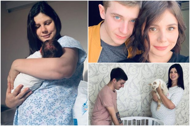 Bloggerița care s-a căsătorit cu fiul ei vitreg a născut o fetiță. Fostul ei soț a devenit astfel bunic, la 45 de ani
