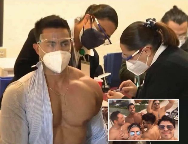 Un medic vaccinat împotriva Covid, surprins apoi la o petrecere, înconjurat de bărbați la bustul gol / VIDEO