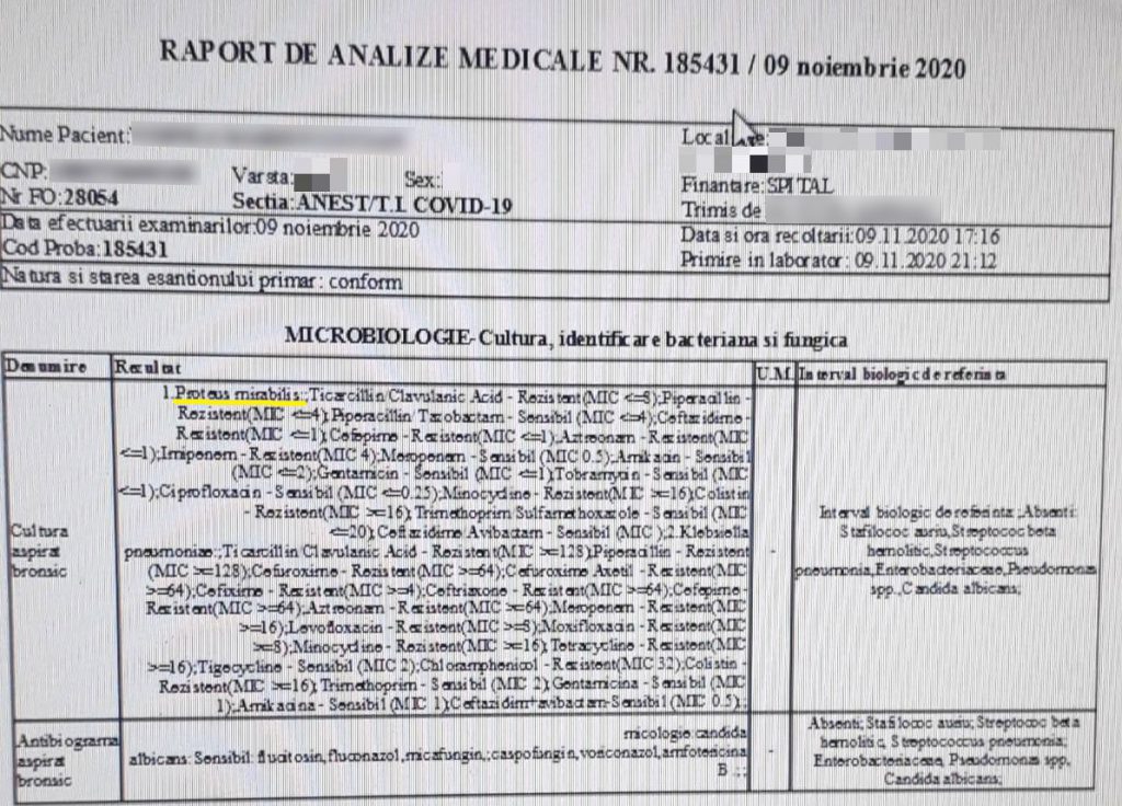 Cinci pacienți cu Covid au murit cu infecții nosocomiale în spitalul militar nou de campanie, inaugurat de Klaus Iohannis. Publicăm dosarele lor