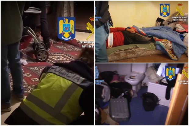 Un clan de români avea 10 sclavi în Spania, toți aduși din România, și-i punea la muncă. Între ei și o fată de 14 ani, însărcinată / VIDEO
