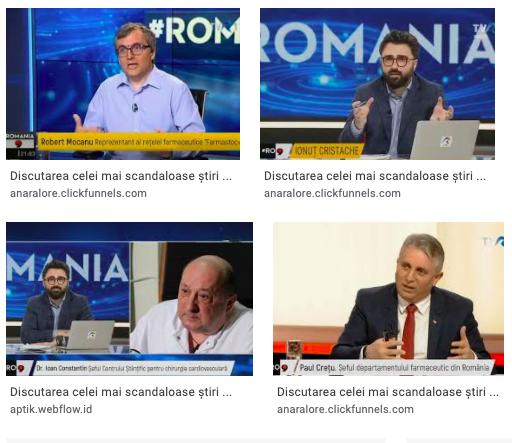 Medici români și un fost ministru al sănătății, folosiți în promovarea unui „tratament-minune” pentru inimă pe site-uri obscure din Rusia