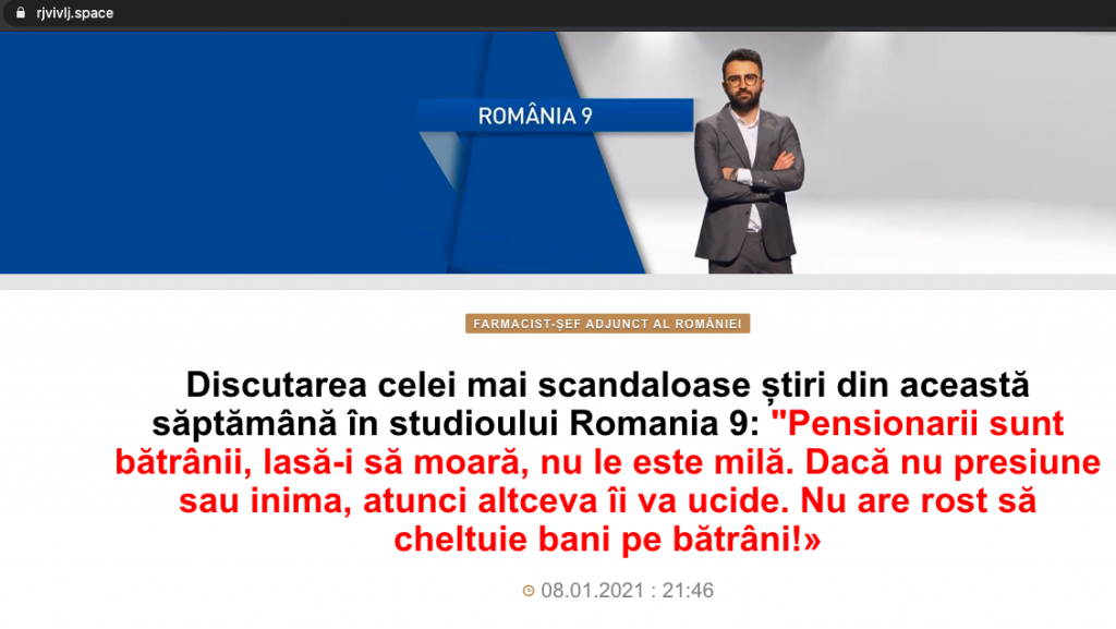 Medici români și un fost ministru al sănătății, folosiți în promovarea unui „tratament-minune” pentru inimă pe site-uri obscure din Rusia