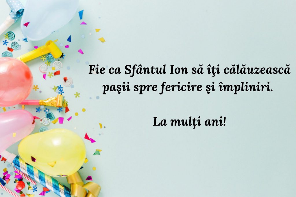 Urări de Sfântul Ion